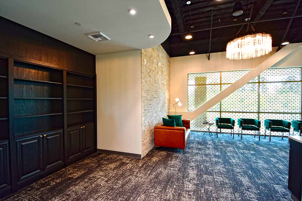 Reception lounge at Plaza Pointe Dental Specialists